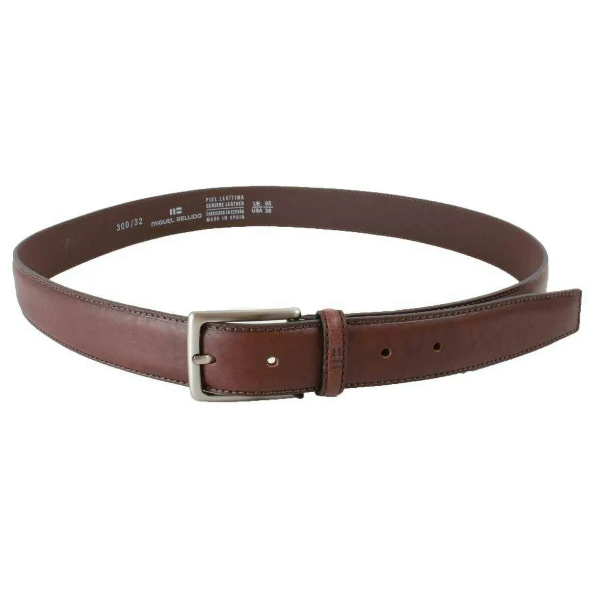 Miguel Bellido Classic Smooth Leather Belt - Brown