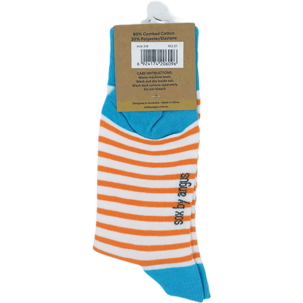 Orange Stripe Socks