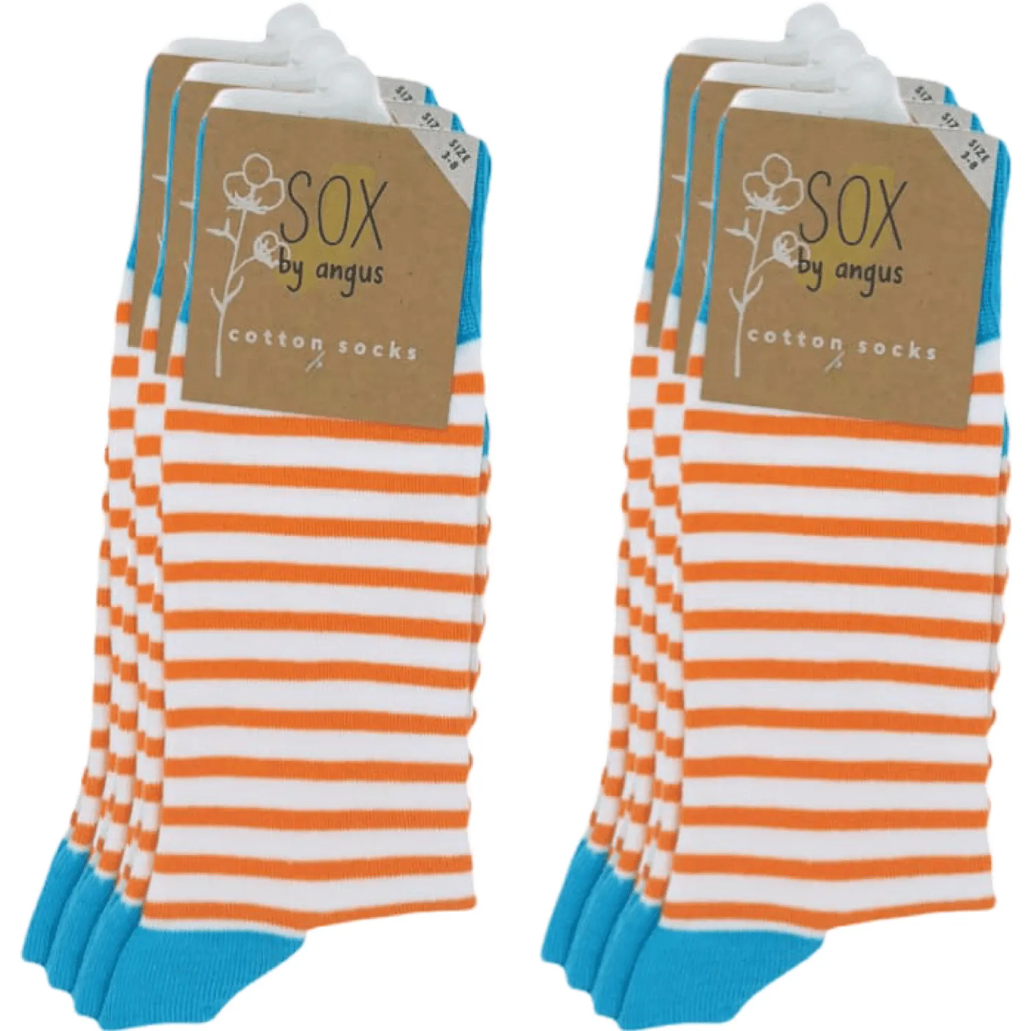 Orange Stripe Socks