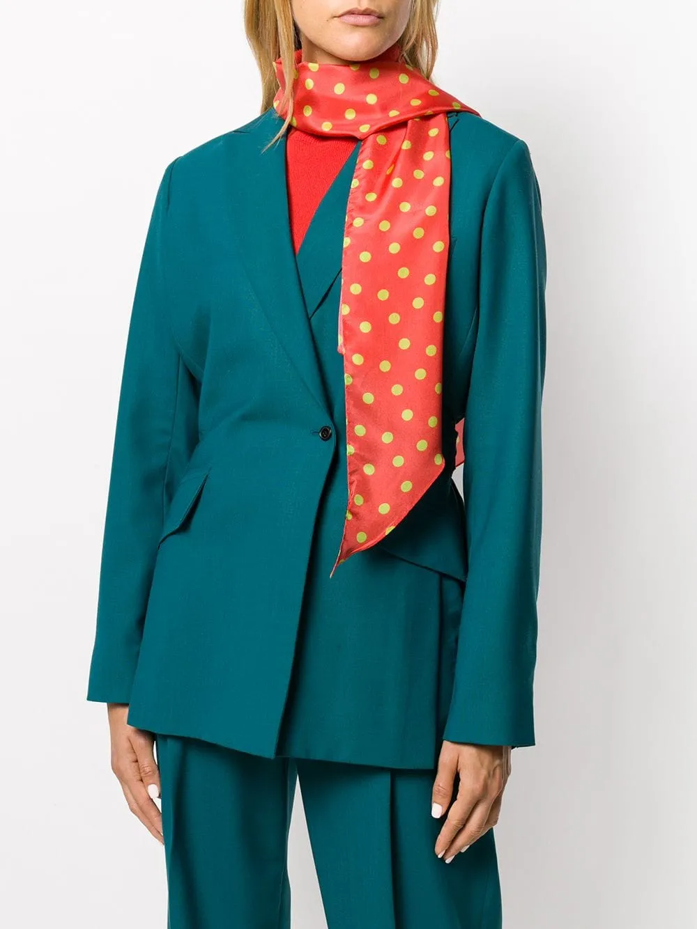 PAUL SMITH polka dot printed scarf