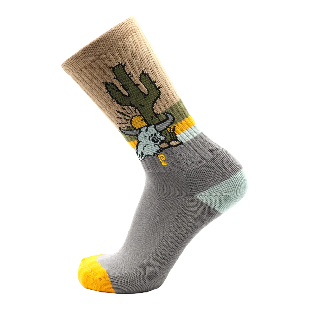 Psockadelic Dude Ranch Socks - Grey