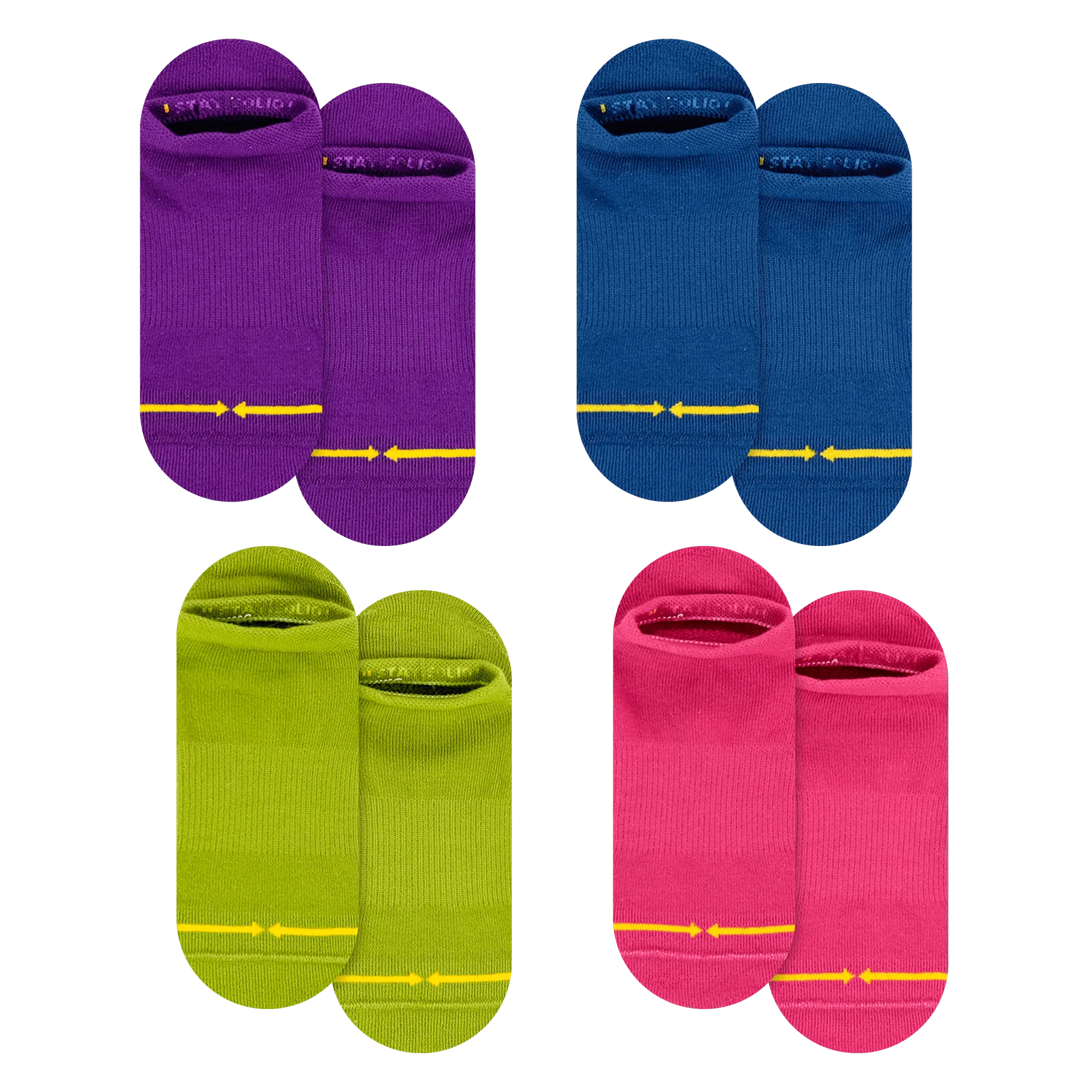 REPREVE® Winter Berry No Show Socks 4-Pack