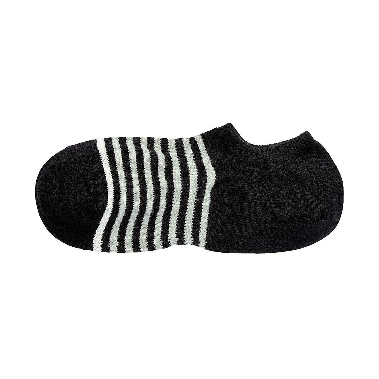 Right Angle Striped Sneaker Socks