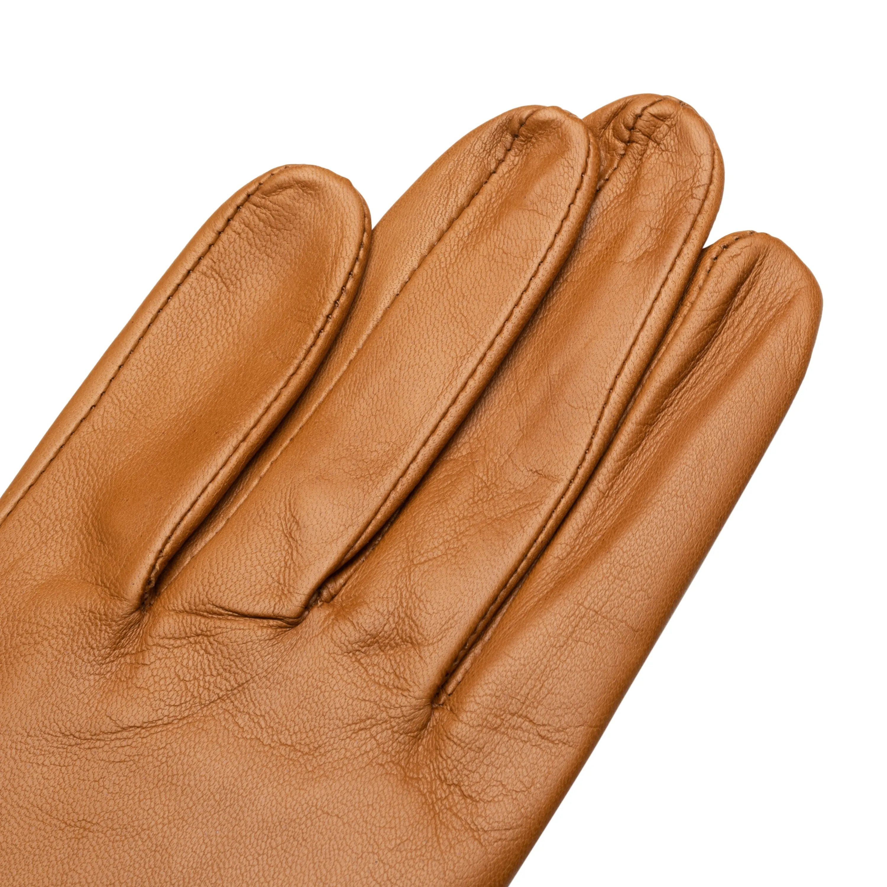 SHIELD & STYLE Camel leather gloves