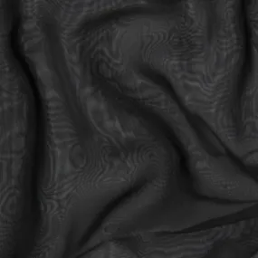 Silky Chiffon 30D Fabric, Black - Width 150cm