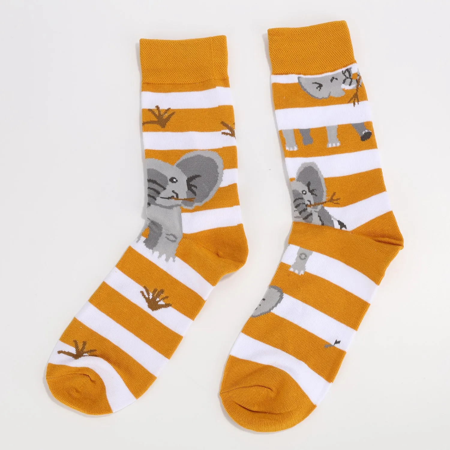 Striped Elephant Socks