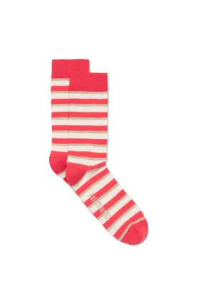 Striped Socks - with lurex details (DOLY/ECUME/OR)