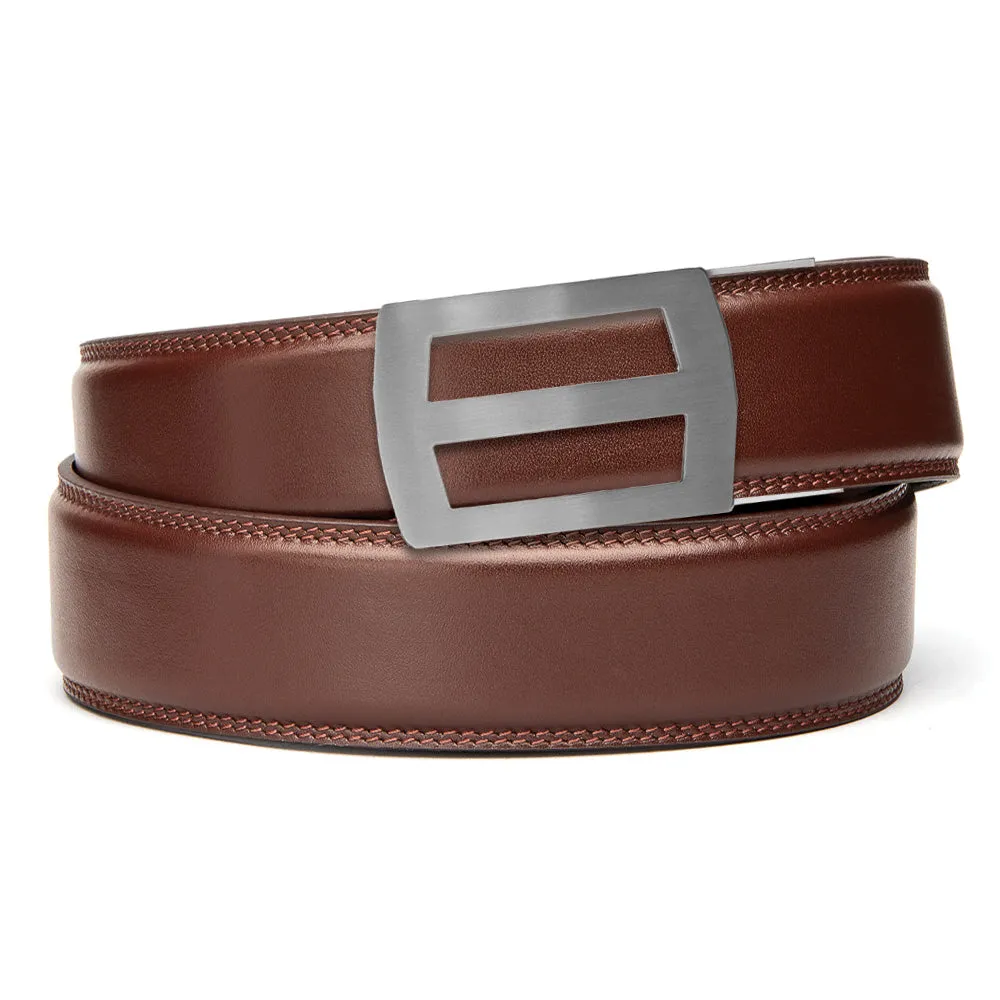 TITAN BUCKLE | CLASSIC LEATHER BELT 1.37"