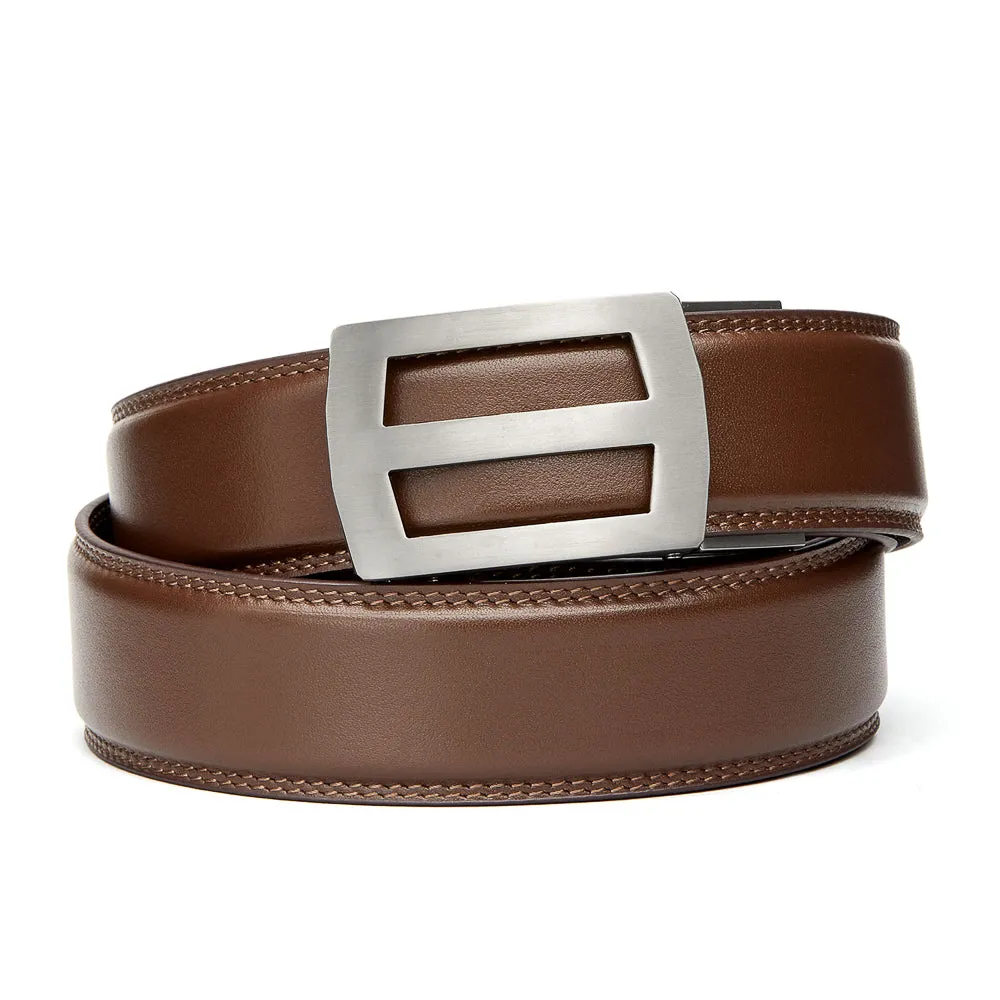 TITAN BUCKLE | CLASSIC LEATHER BELT 1.37"