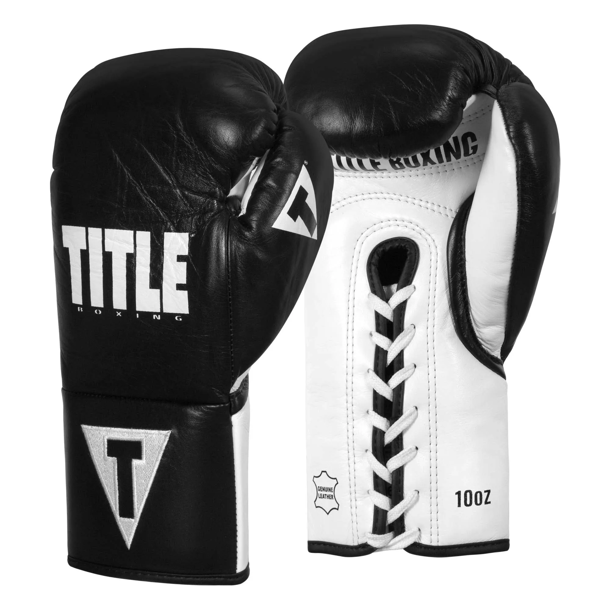 TITLE Boxing Leather Pro Fight Gloves