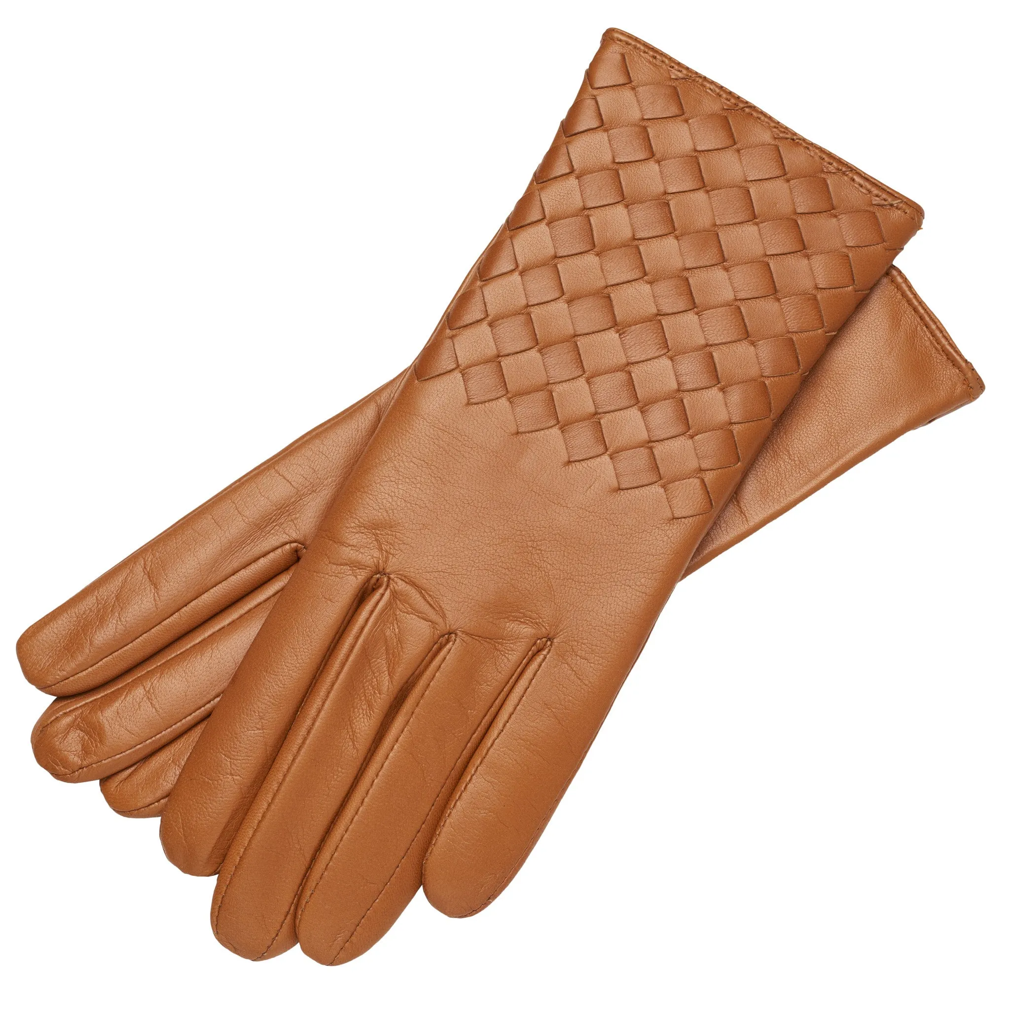 Trani Camel Leather Gloves