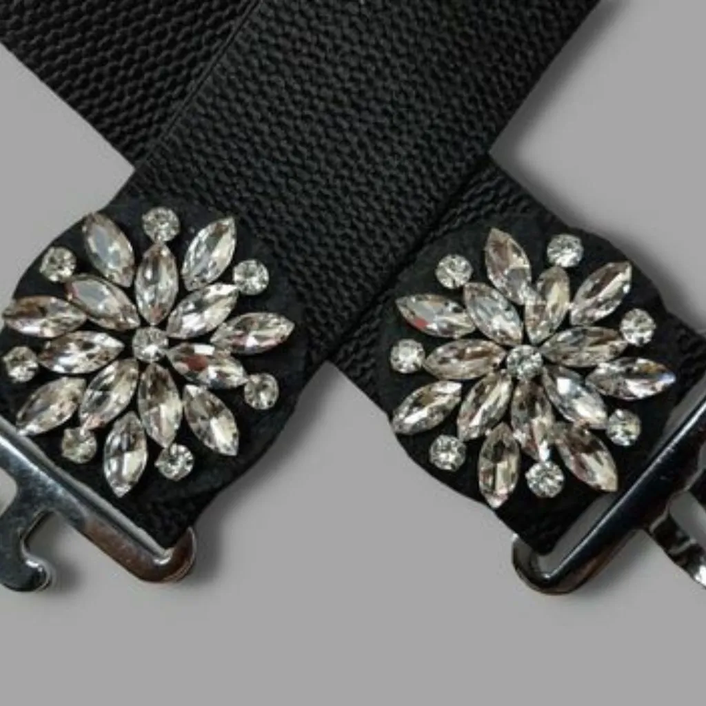 Trendy Embellished Elastic Belt For Women