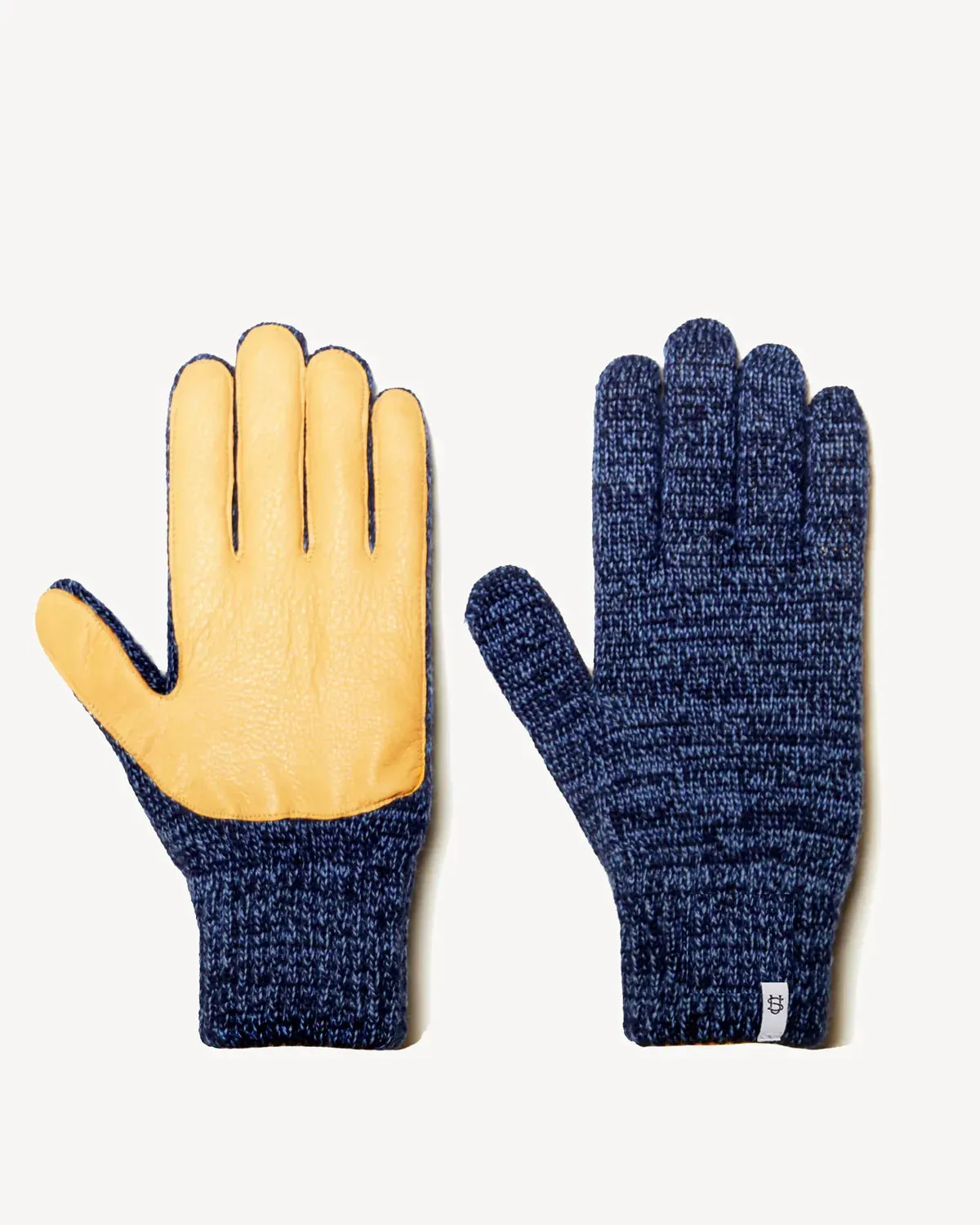 Upstate Stock Ragg Wool Gloves with Deerskin