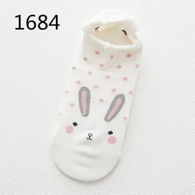 VenusFox Women Casual Soft Animal Cotton Summer Short Socks Boat Socks