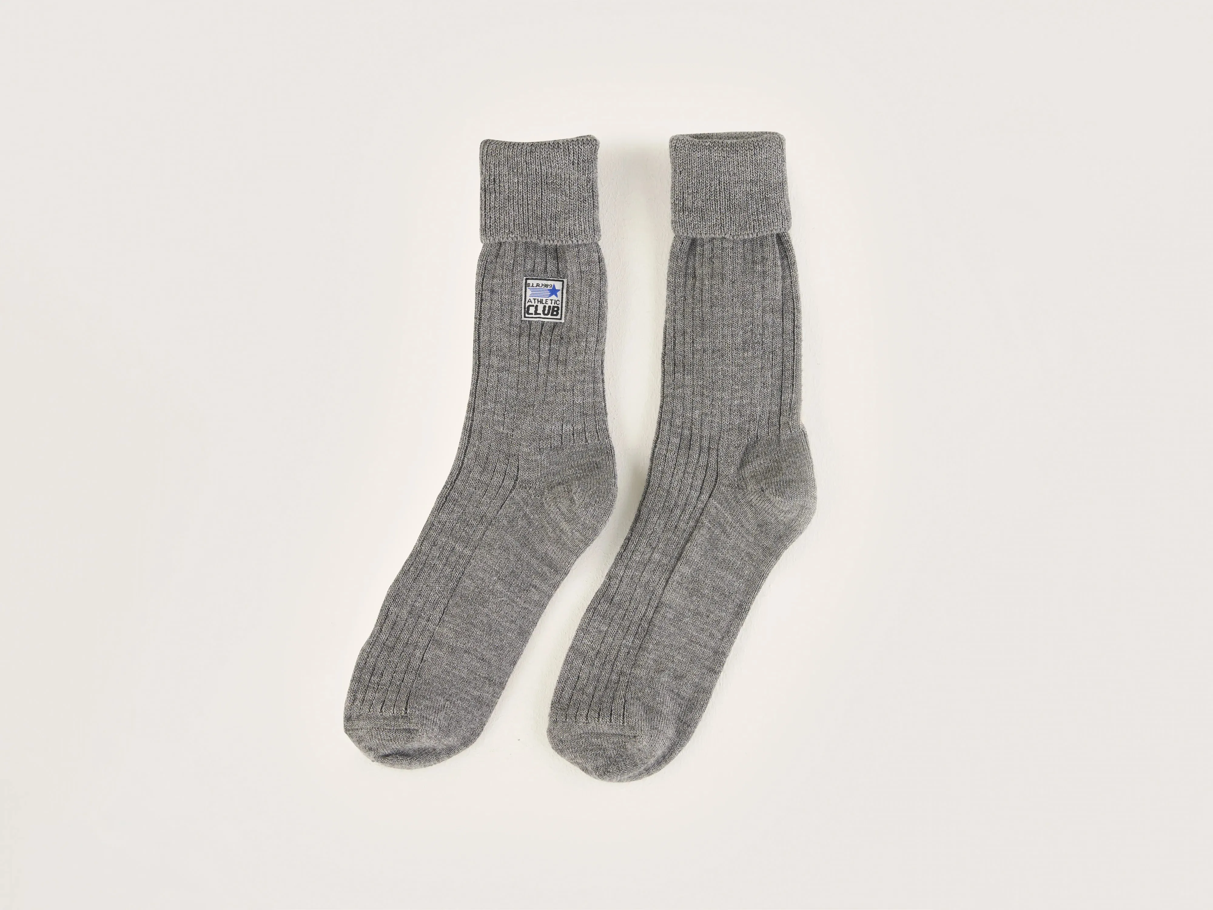 Vocani ribbed socks (242 / W / GREY MELANGE)