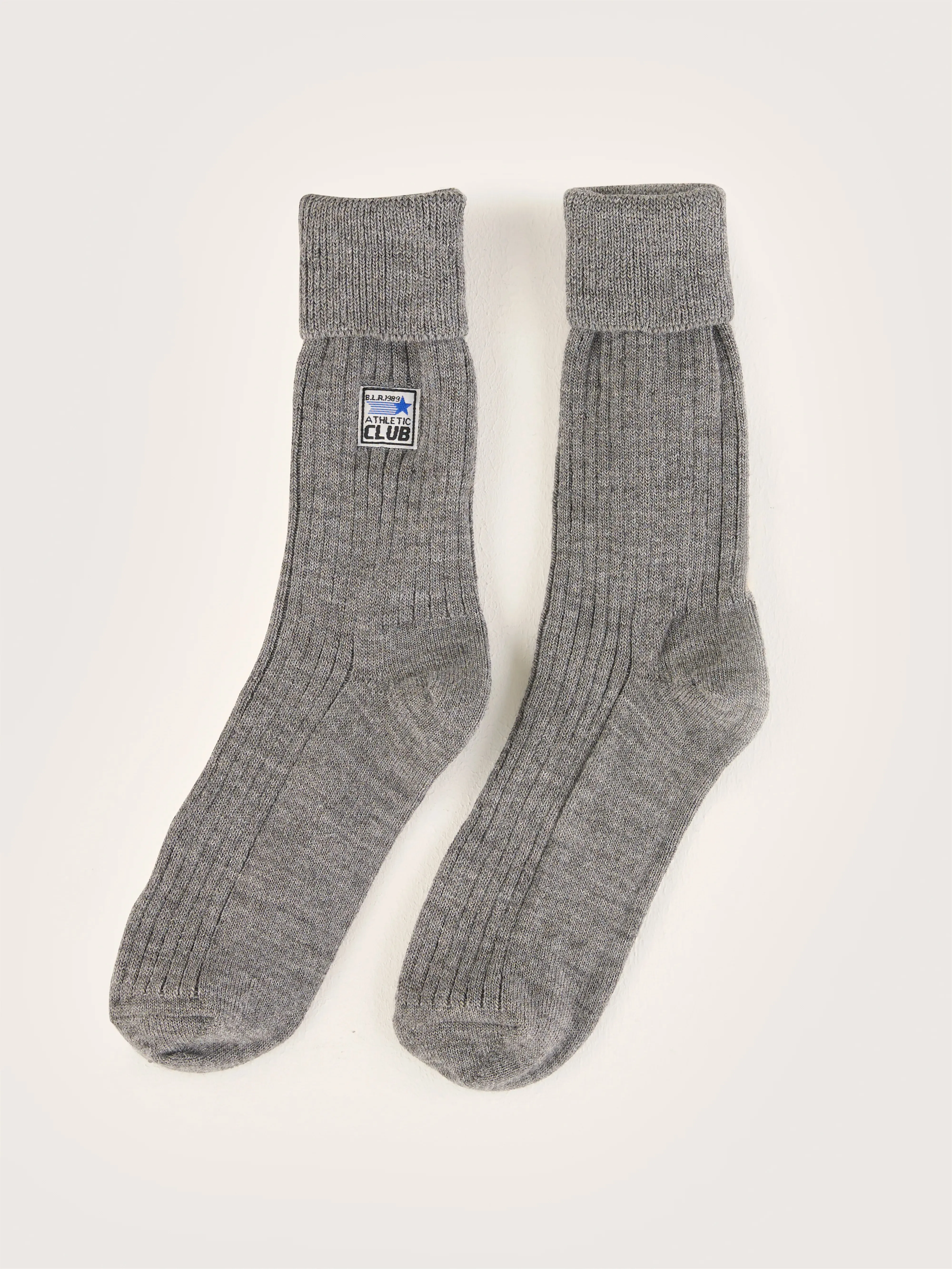 Vocani ribbed socks (242 / W / GREY MELANGE)