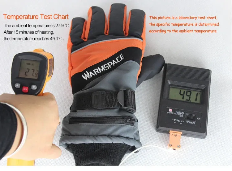 WARMSPACE Heated Winter Gloves - USB Recharging