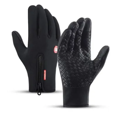 Waterproof Outdoor Gloves with Grip and Zipper