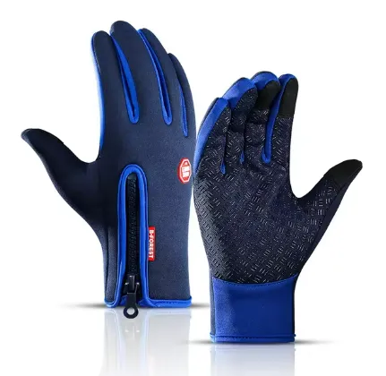 Waterproof Outdoor Gloves with Grip and Zipper