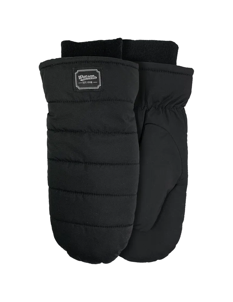 Winter Gloves - Watson Gloves Black Puffer Mitt, 9593B