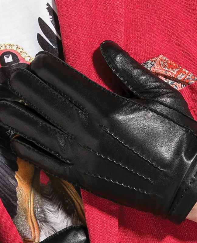 Winter Goatskin Leather Glove