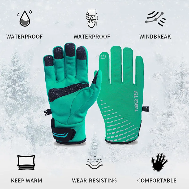 Women Men Winter Gloves For Running Touchscreen Windproof