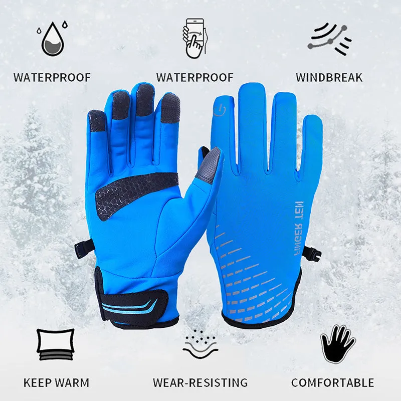 Women Men Winter Gloves For Running Touchscreen Windproof