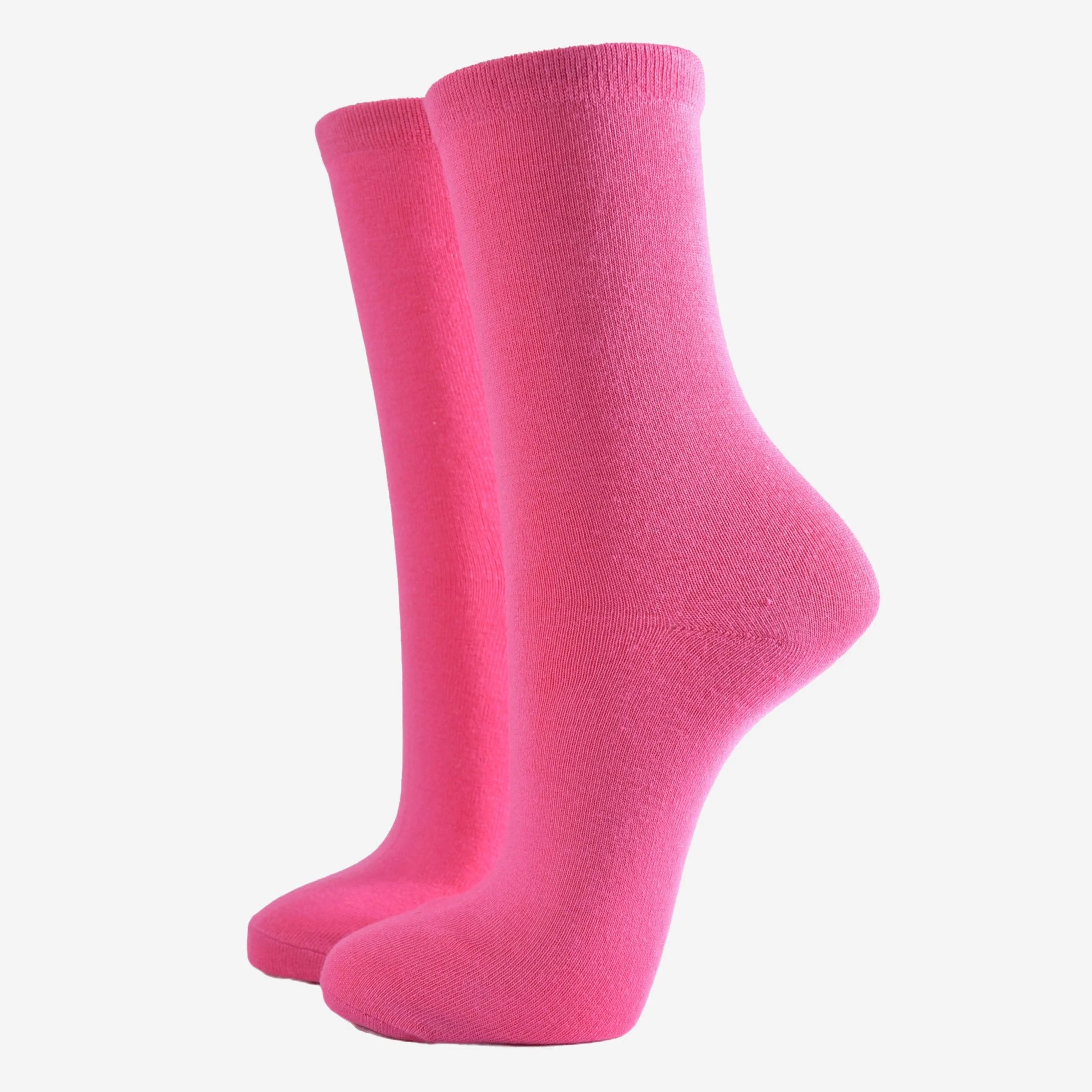 Women's Hot Pink Bamboo Socks