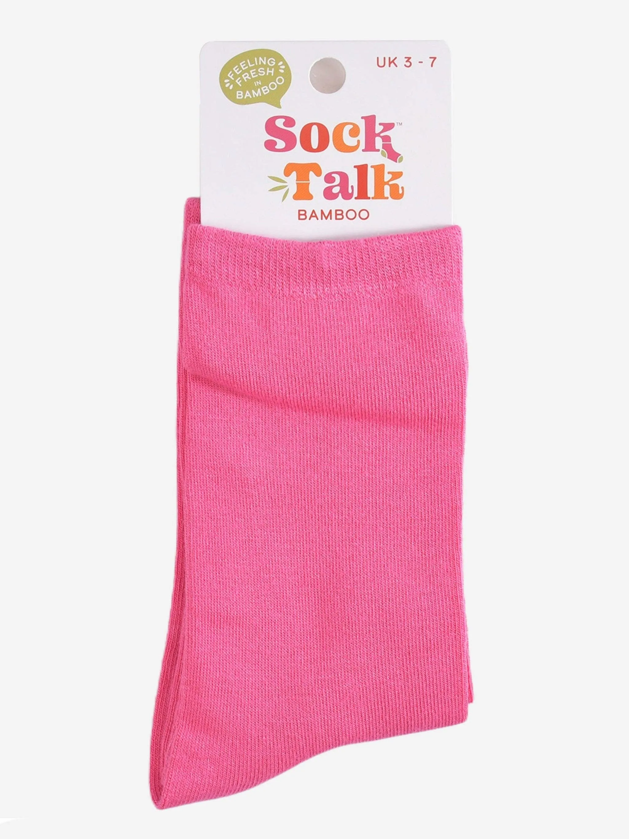 Women's Hot Pink Bamboo Socks