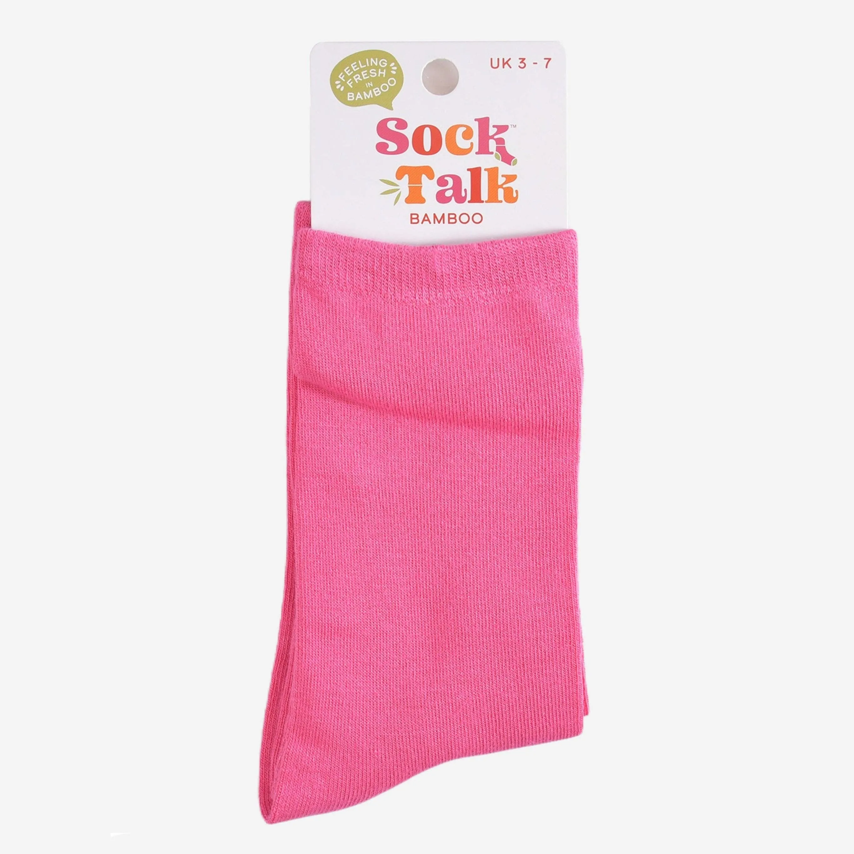 Women's Hot Pink Bamboo Socks