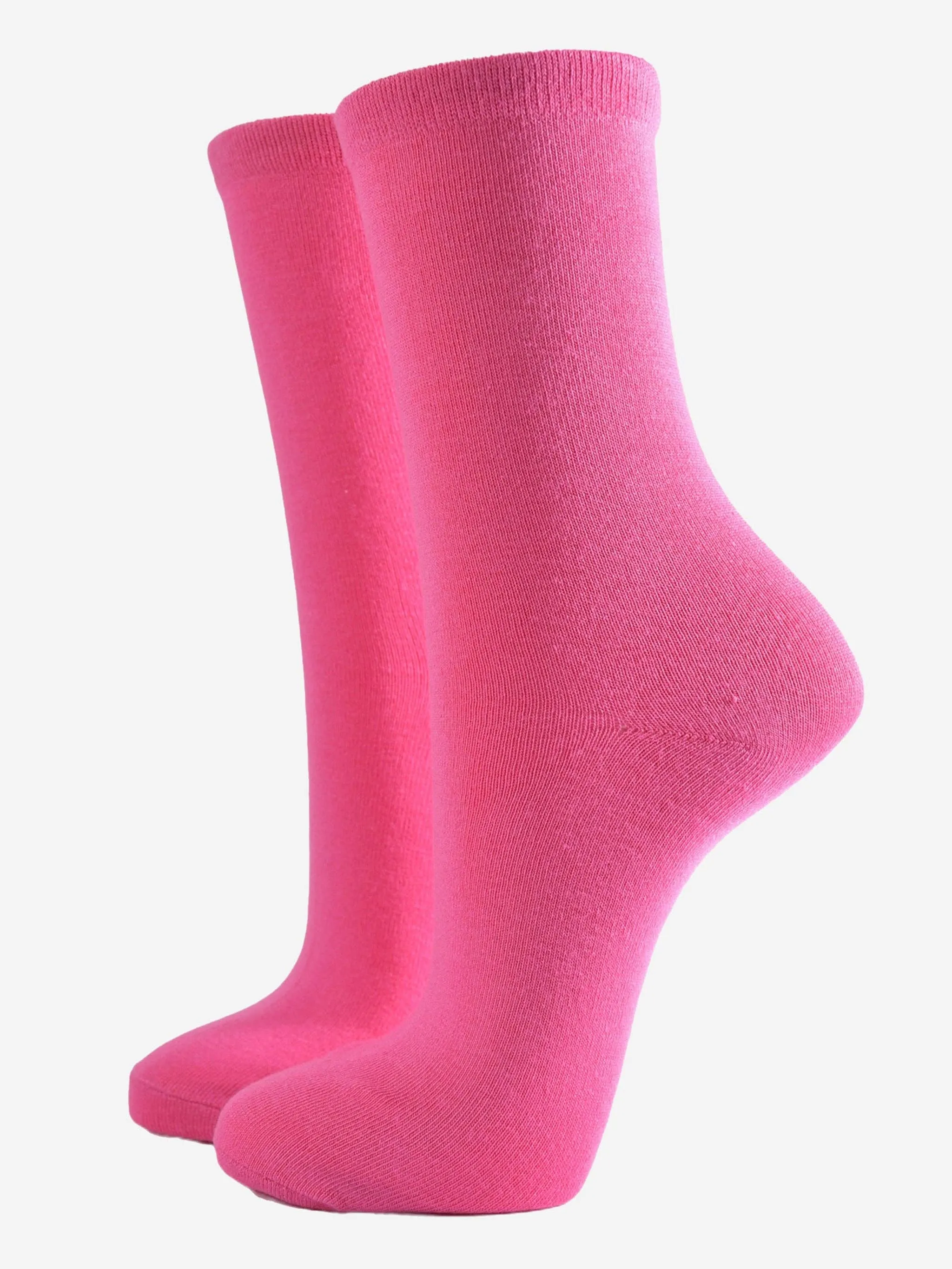 Women's Hot Pink Bamboo Socks