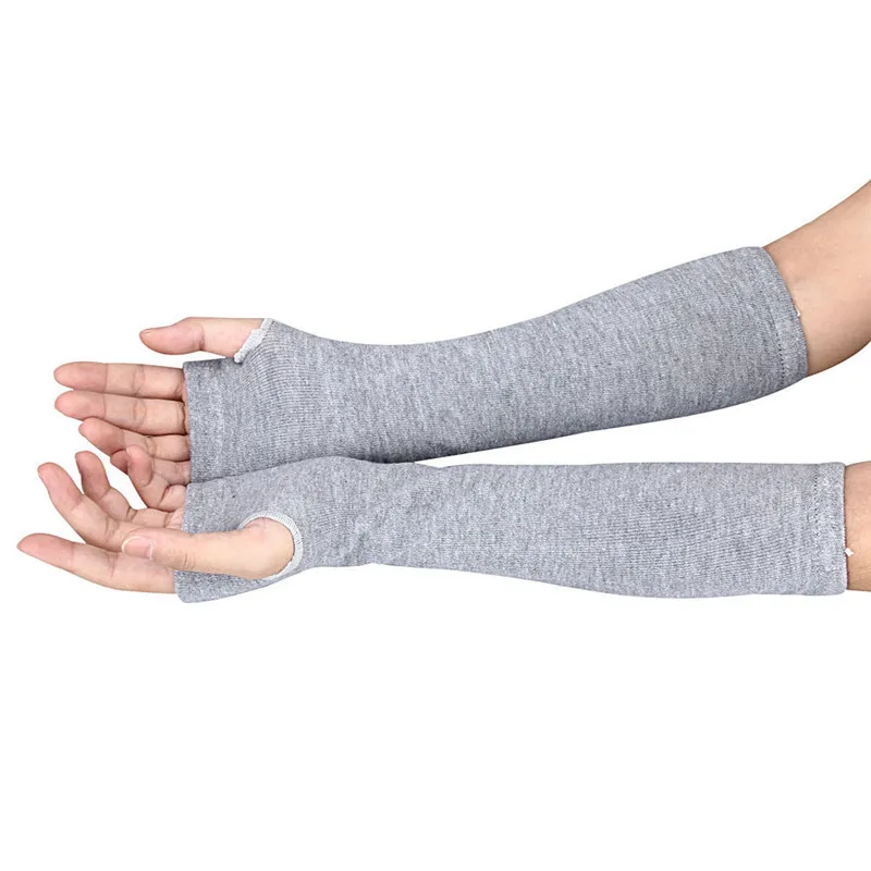 Women's Winter Knitted Fingerless Long Gloves